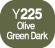 Touch Twin Marker Olive Green Dark Y225