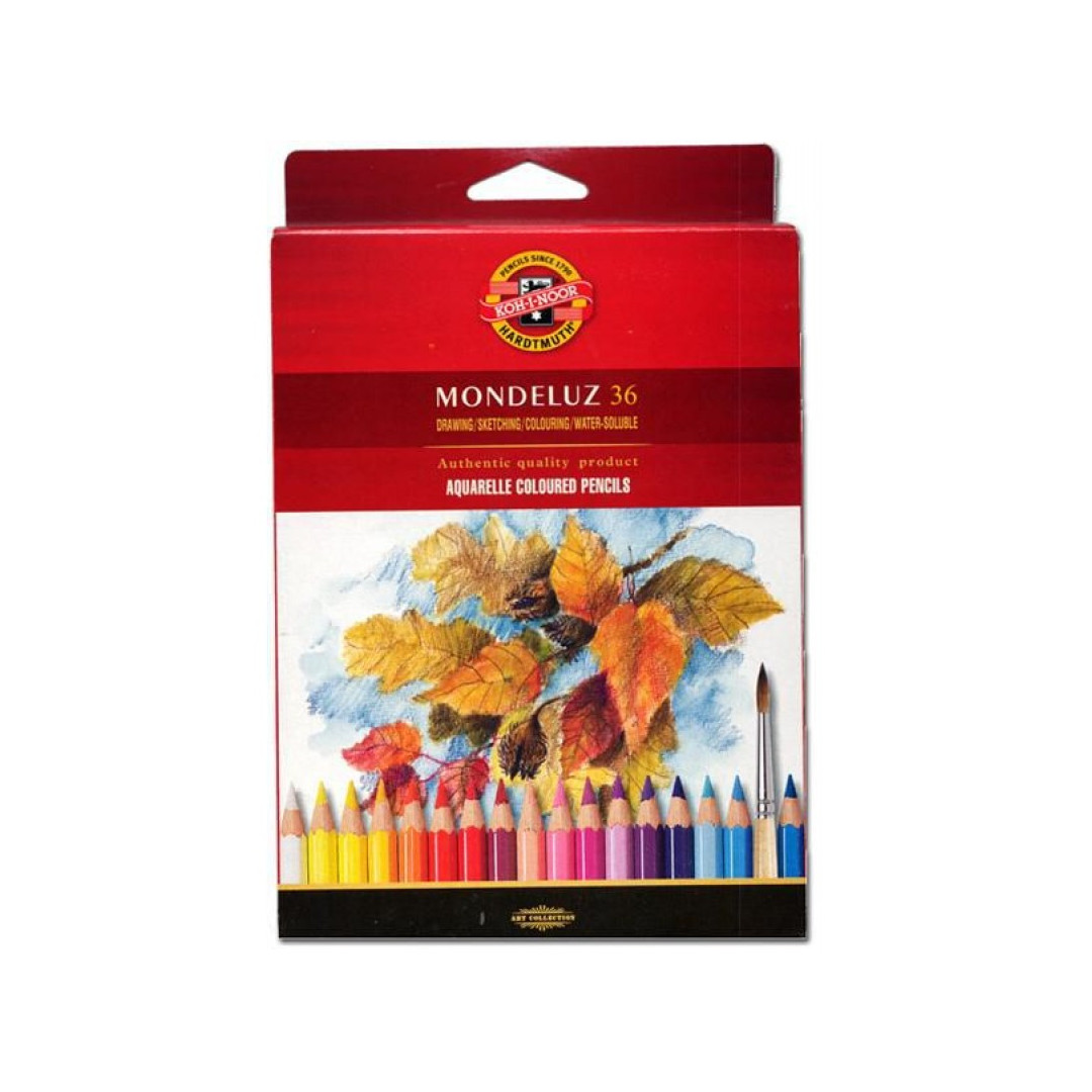 Akvarellpenna Mondeluz 36 Pennor (Pappersförpackning)