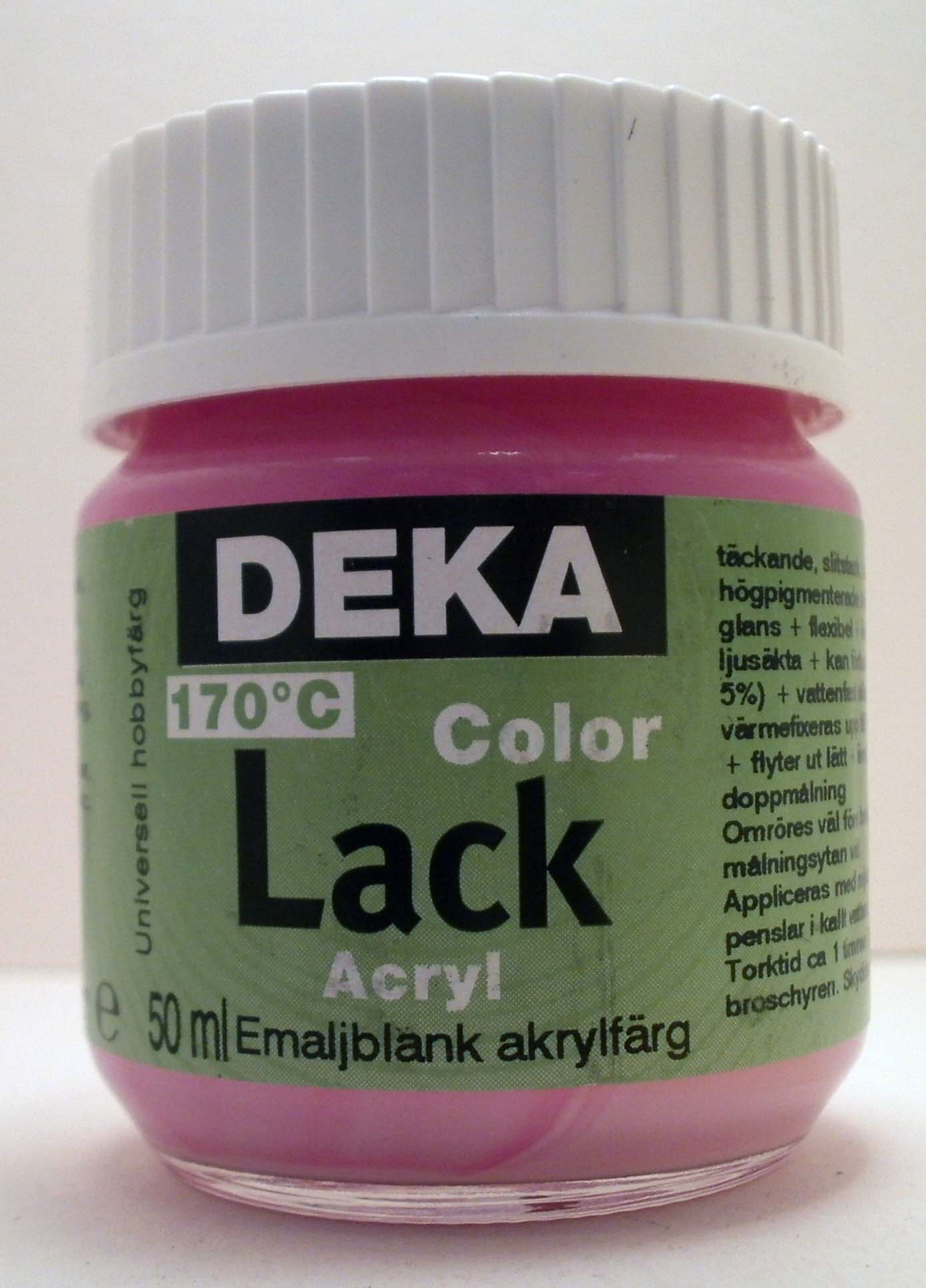 Hobbyfärg DEKA Lack 50 ml Pink 1029