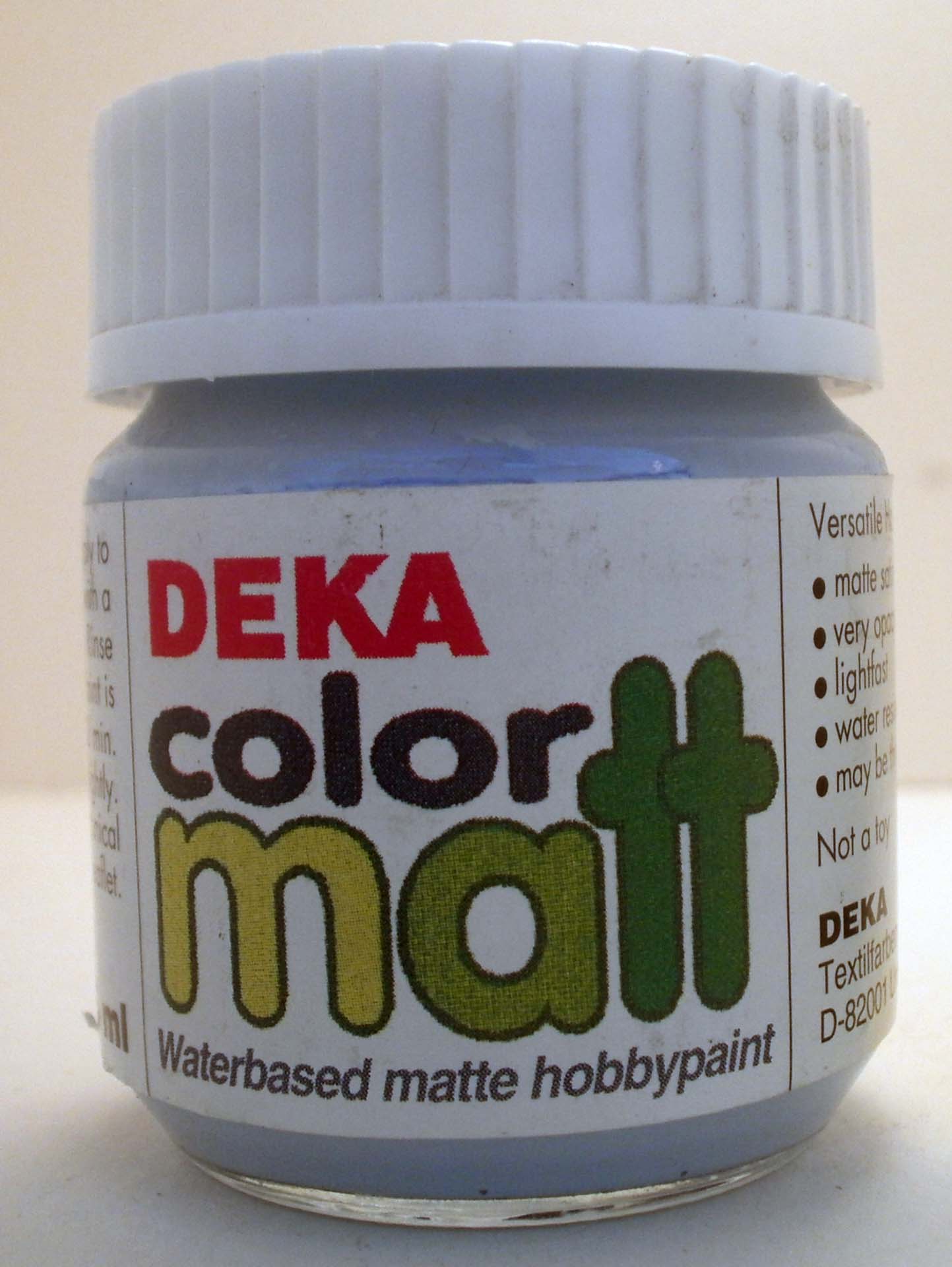 Hobbyfärg DEKA ColorMatt 50 ml Isblå 1242