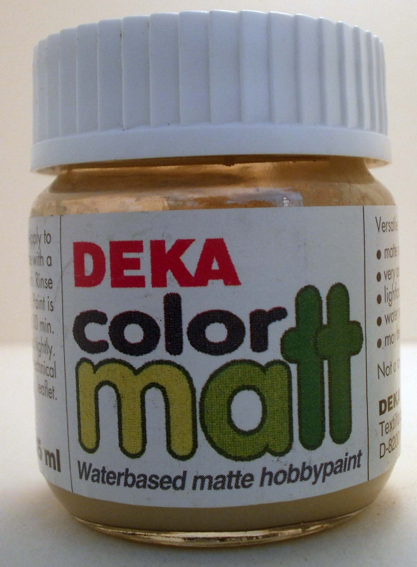 Hobbyfärg DEKA ColorMatt 50 ml Guld 1294