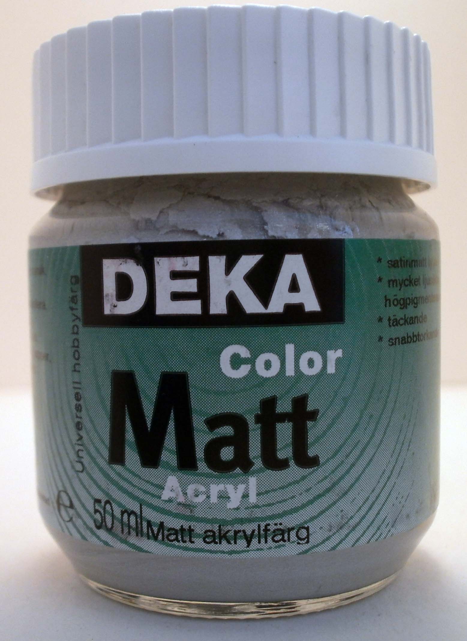 Hobbyfärg DEKA ColorMatt 50 ml Silver 1296
