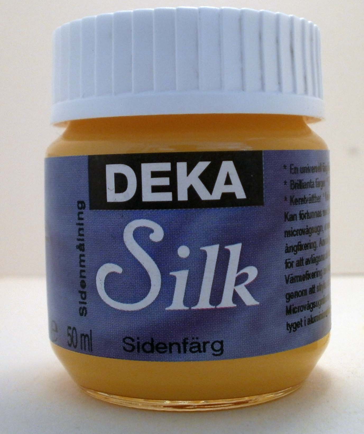 Sidenfärg DEKA 50 ml Pastellgul  3502