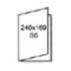 PP-kort B6 1001 10x15 oval Bloss.White 210