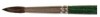 Ekorrhårspensel 1,5 mm x 8 mm rund, kort skaft 600-01