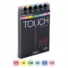 Touch Twin Marker 6 Set [Pastel Color]