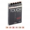 Touch Twin Marker 6 Set [Skin tones A]