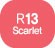 Touch Twin BRUSH Marker Scarlet R13