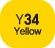 Touch Twin BRUSH Marker Yellow Y34