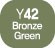 Touch Twin BRUSH Marker Bronze Green Y42
