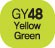 Touch Twin BRUSH Marker Yellow Green GY48