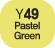 Touch Twin BRUSH Marker Pastel Green Y49
