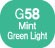 Touch Twin BRUSH Marker Mint Green Light G58