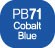 Touch Twin BRUSH Marker Cobalt Blue PB71