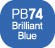 Touch Twin BRUSH Marker Brilliant Blue PB74