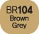 Touch Twin BRUSH Marker Brown Grey BR104
