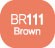 Touch Twin BRUSH Marker Brown BR111
