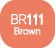 Touch Twin BRUSH Marker Brown BR111