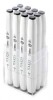Touch Twin 12 BRUSH Marker Set Cool Grey
