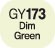Touch Twin BRUSH Marker Dim Green GY173
