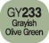 Touch Twin BRUSH Marker Grayish Olive Green GY233