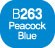 Touch Twin Marker Peacock Blue B263