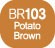 Touch Twin Marker Potato Brown BR103