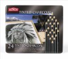 Derwent Tint charcoal 24 ask