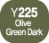 Touch Twin Marker Olive Green Dark Y225