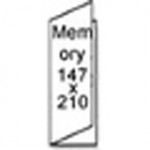 Dubbelt Kort 1001 Memory 5-p  Pastel Blue 413