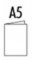 Dubbelt Kort 1001 A5 5-p  Azure Blue 393