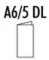 Dubbelt Kort 1001 A65 5-p  Azure Blue 393