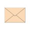 Kuvert Artoline pack/5 envel. salmon