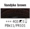 Rembrandt Akrylfärg 40 ml - Vandyke brown