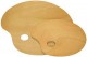 Träpalett oval 20x30x0,5 cm