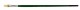 Kinapensel serie 643F - flat extra lång, Bredd 10 mm, längd 18 mm